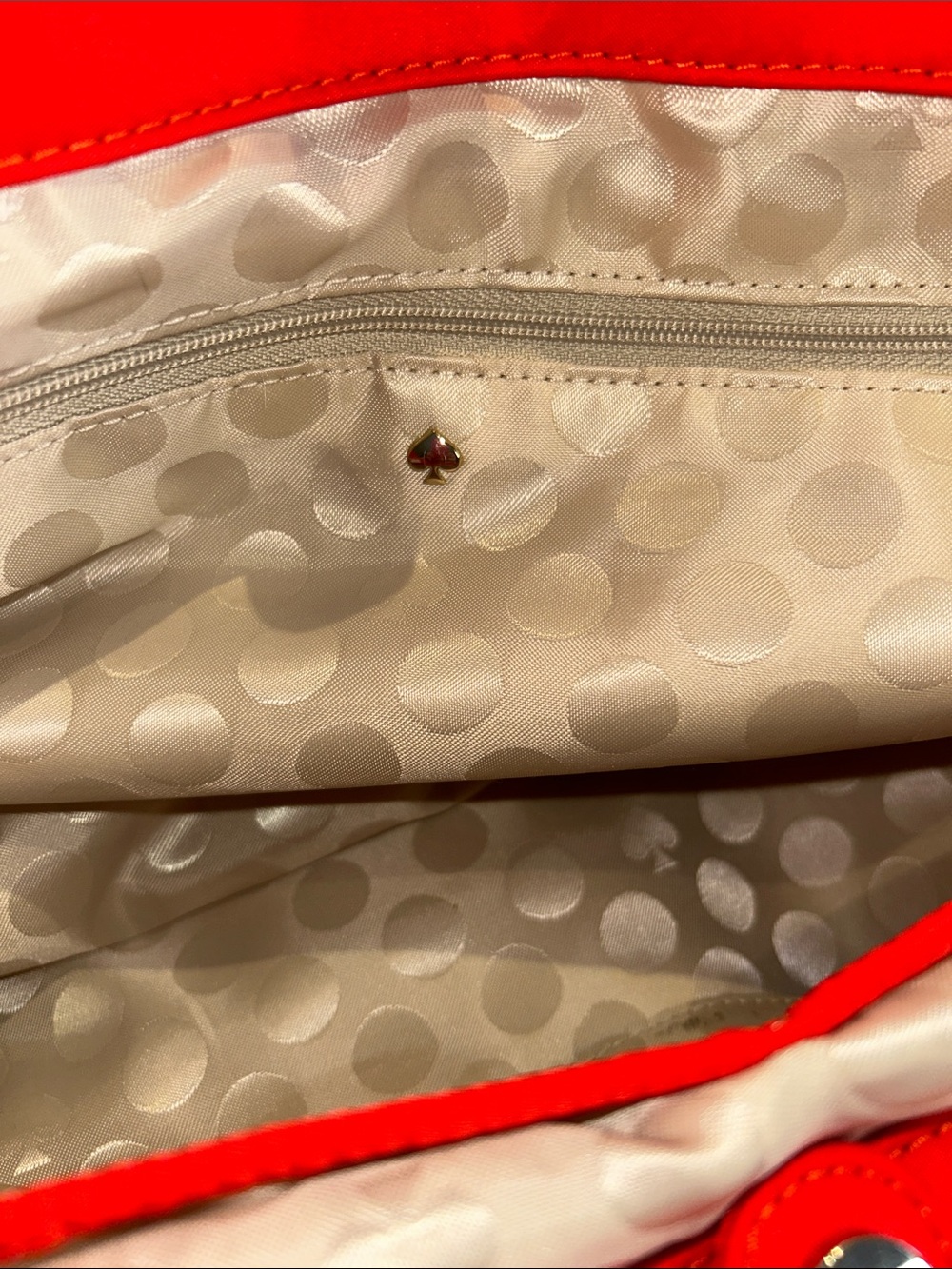 Kate Spade Red Tote Bag with Decorative Knot - Picture 7 of 8